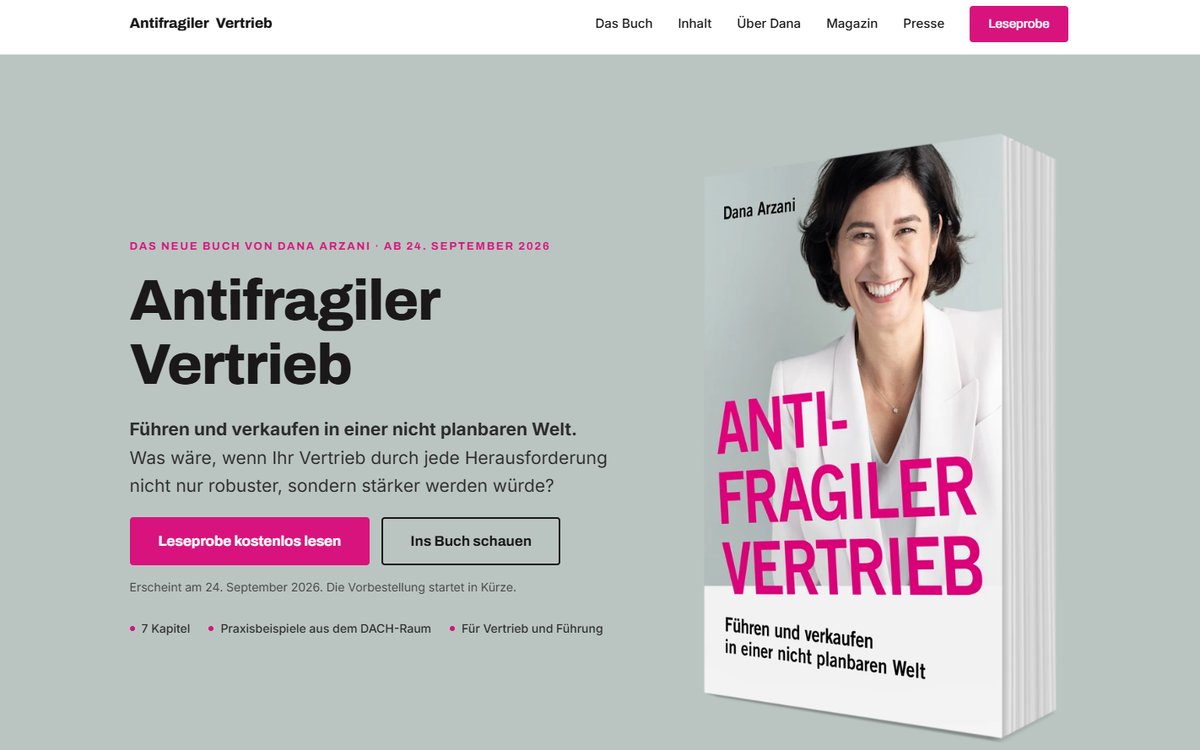 Antifragiler Vertrieb – Dana Arzani