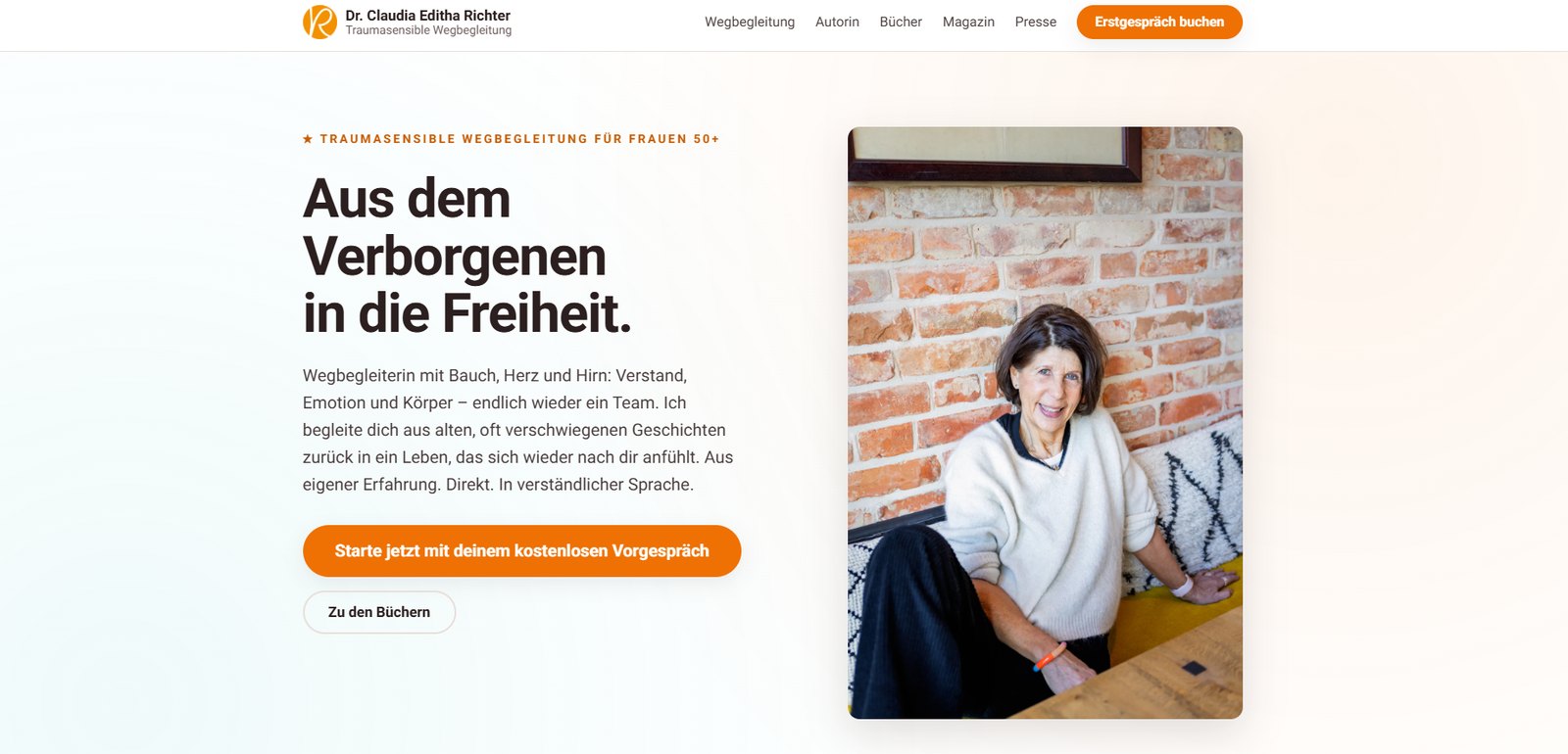Dr. Claudia Editha Richter – Autorin und traumasensible Wegbegleiterin