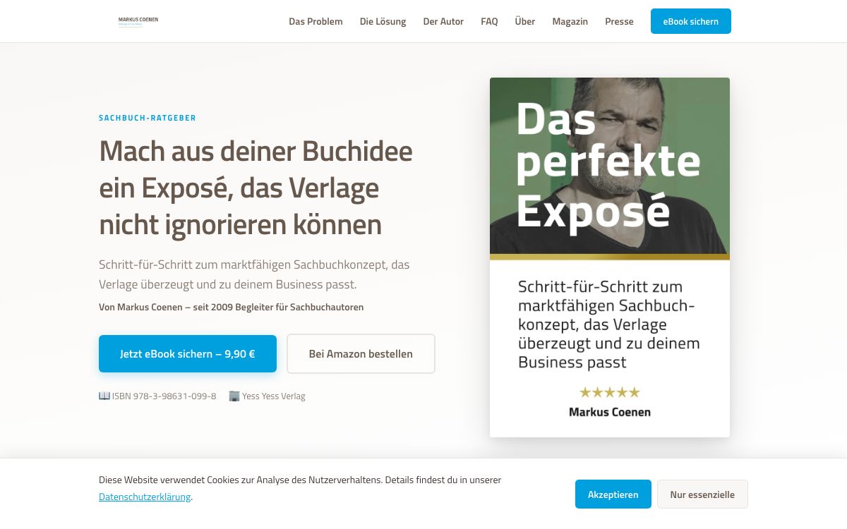 Das perfekte Exposé – Landingpage
