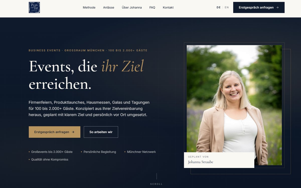 Plan & Tat Events – Johanna Straube