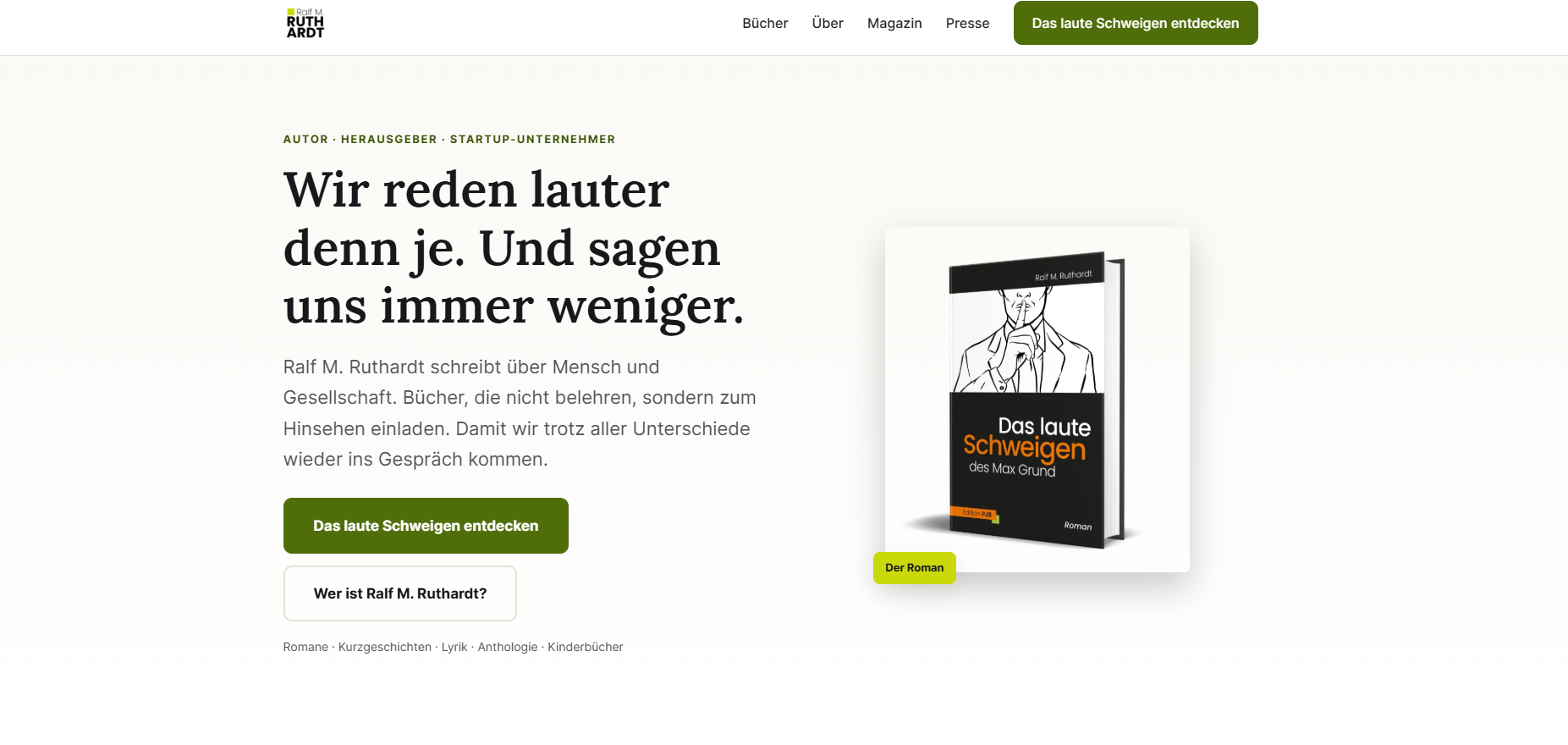 Ralf M. Ruthardt – Autor und Unternehmer