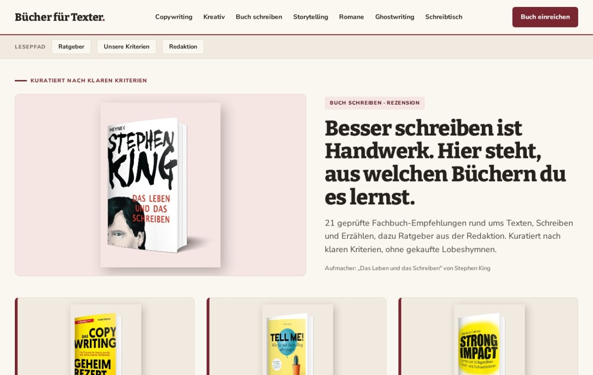 Vorschau von Bücher für Texter